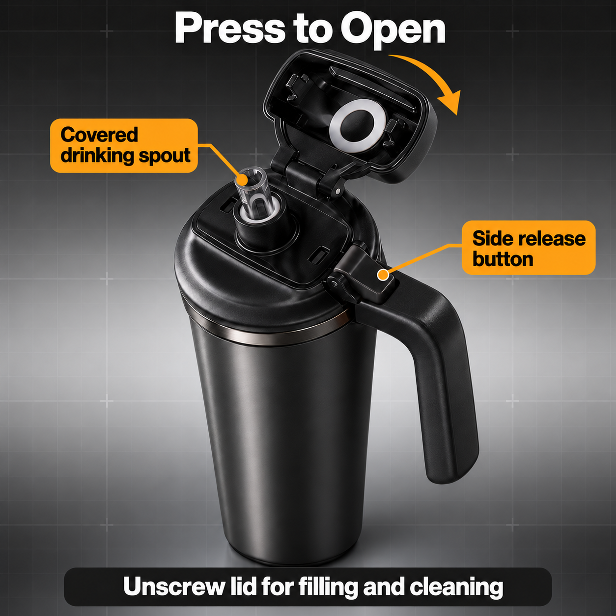 One Touch Insulated Water Bottle