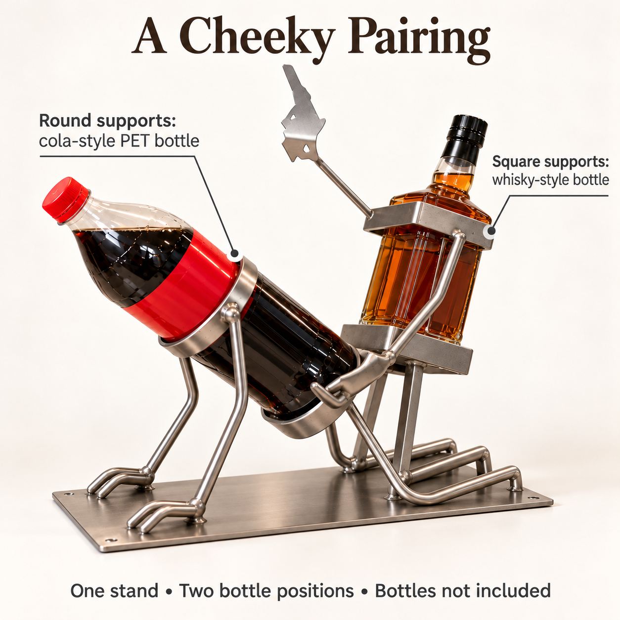 Still Thirsty Skeleton Wine Bottle Stand