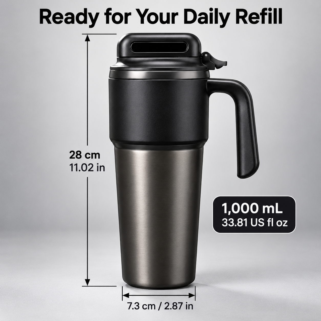 One Touch Insulated Water Bottle