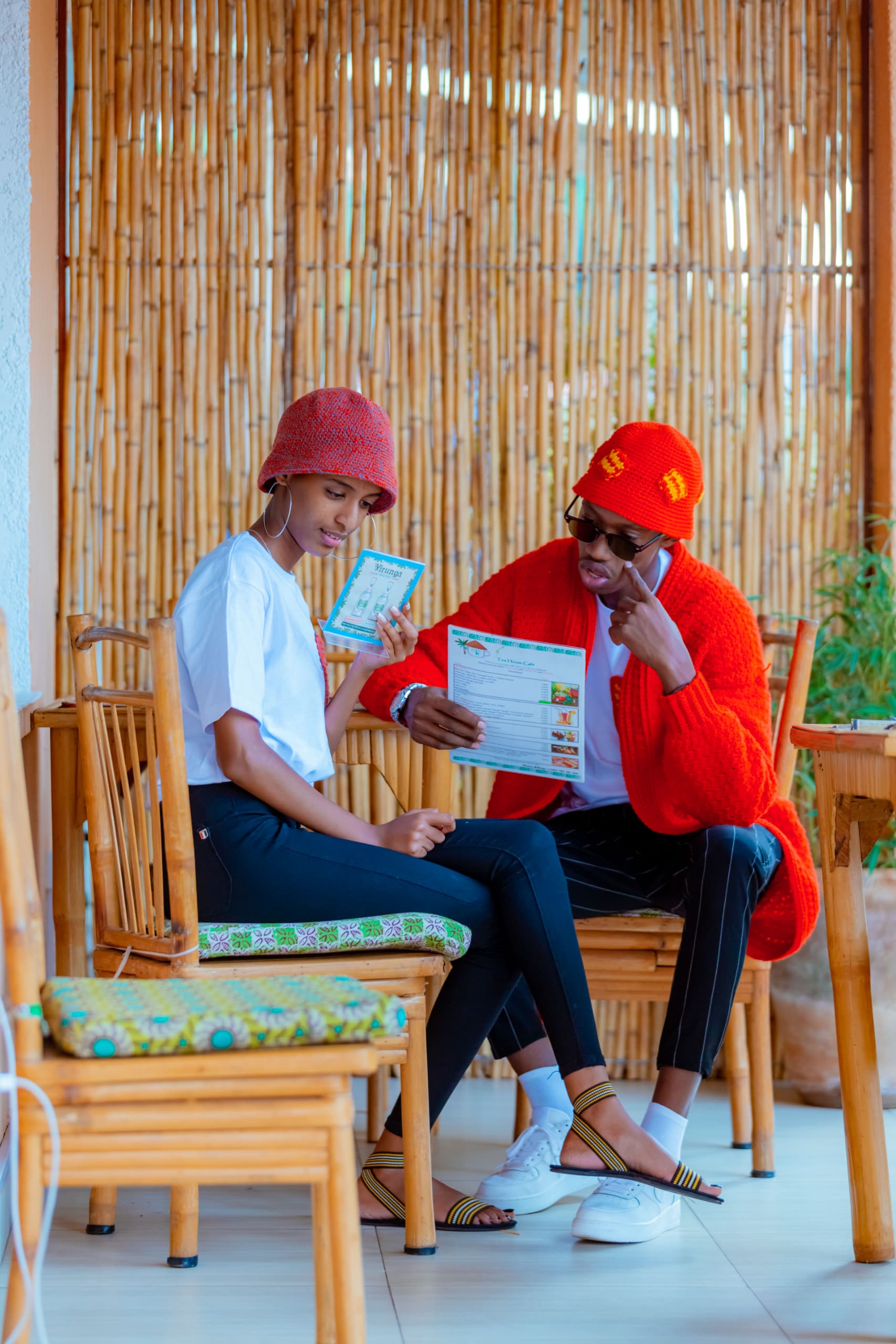 Pink & Red Beanie Duo