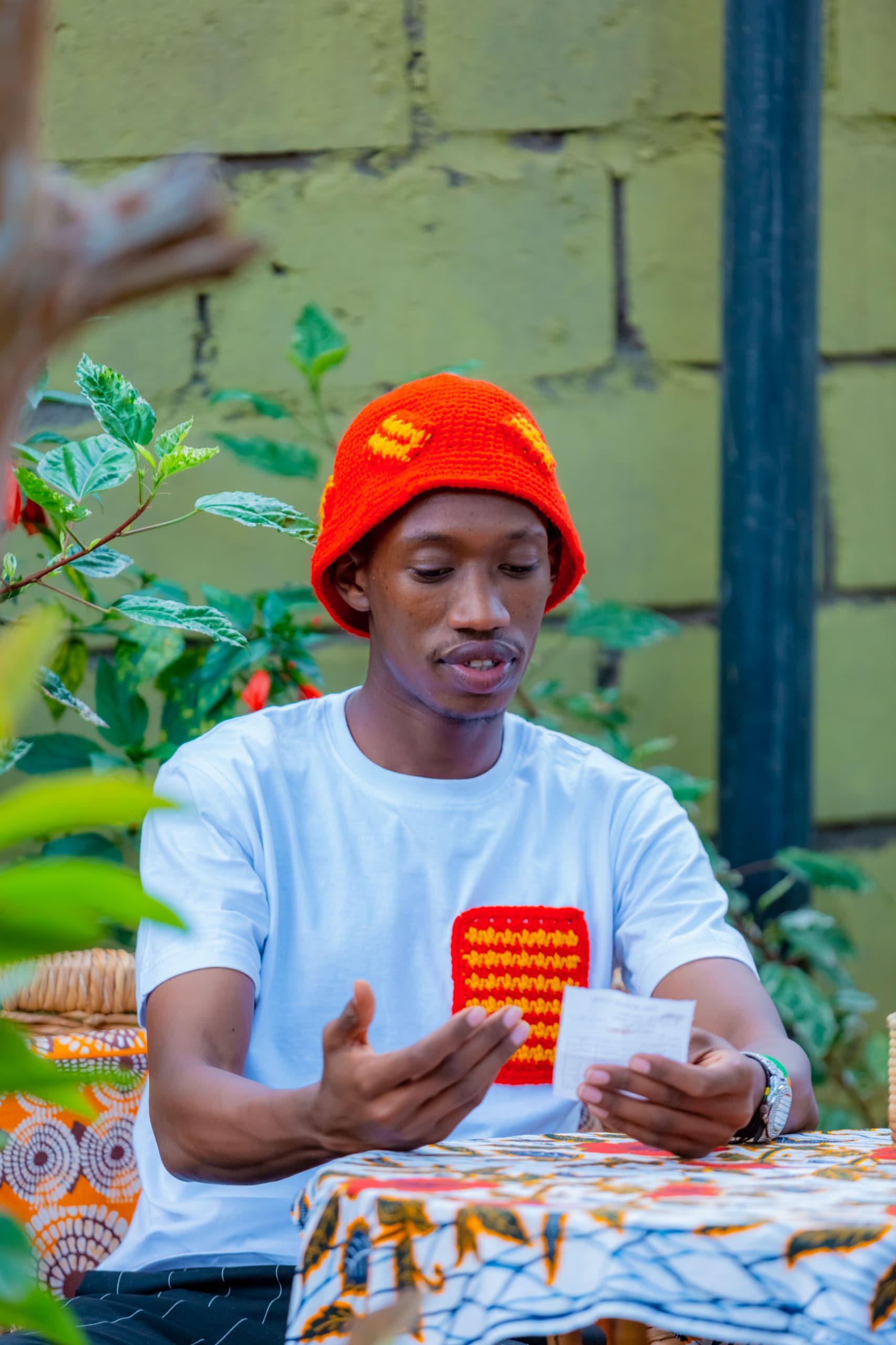 Orange Beanie & Patch Combo