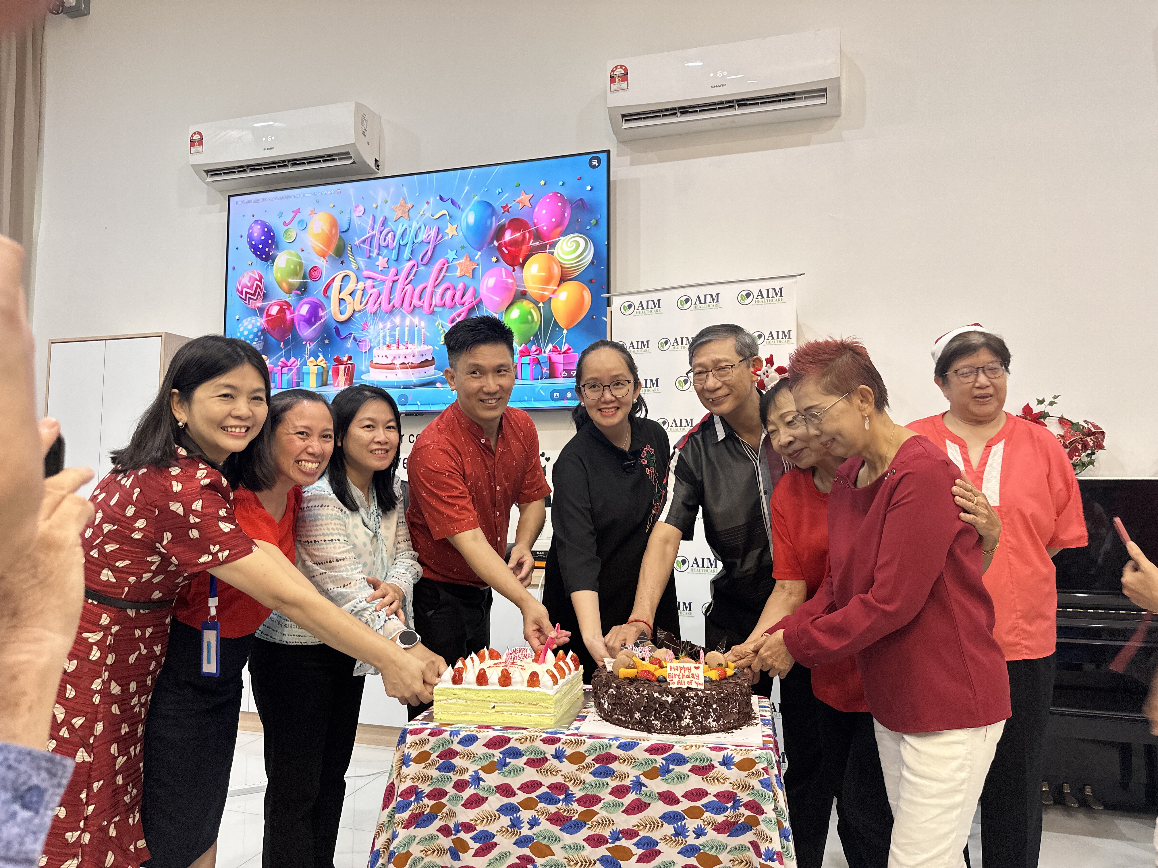 Community leaders and guests at the Christmas celebration