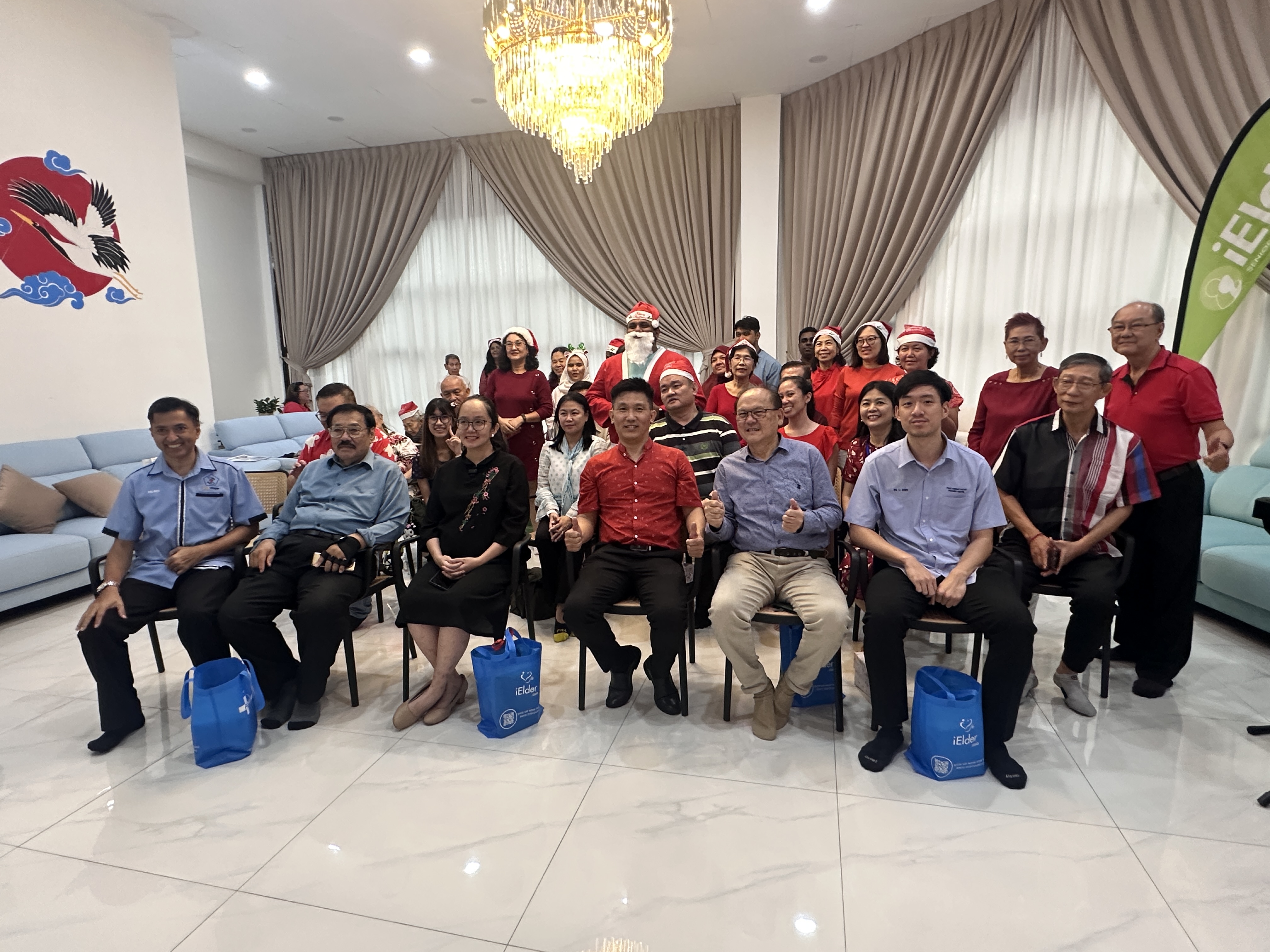 YB Michelle Ng Mei Sze delivering her speech at AIM Healthcare Centre