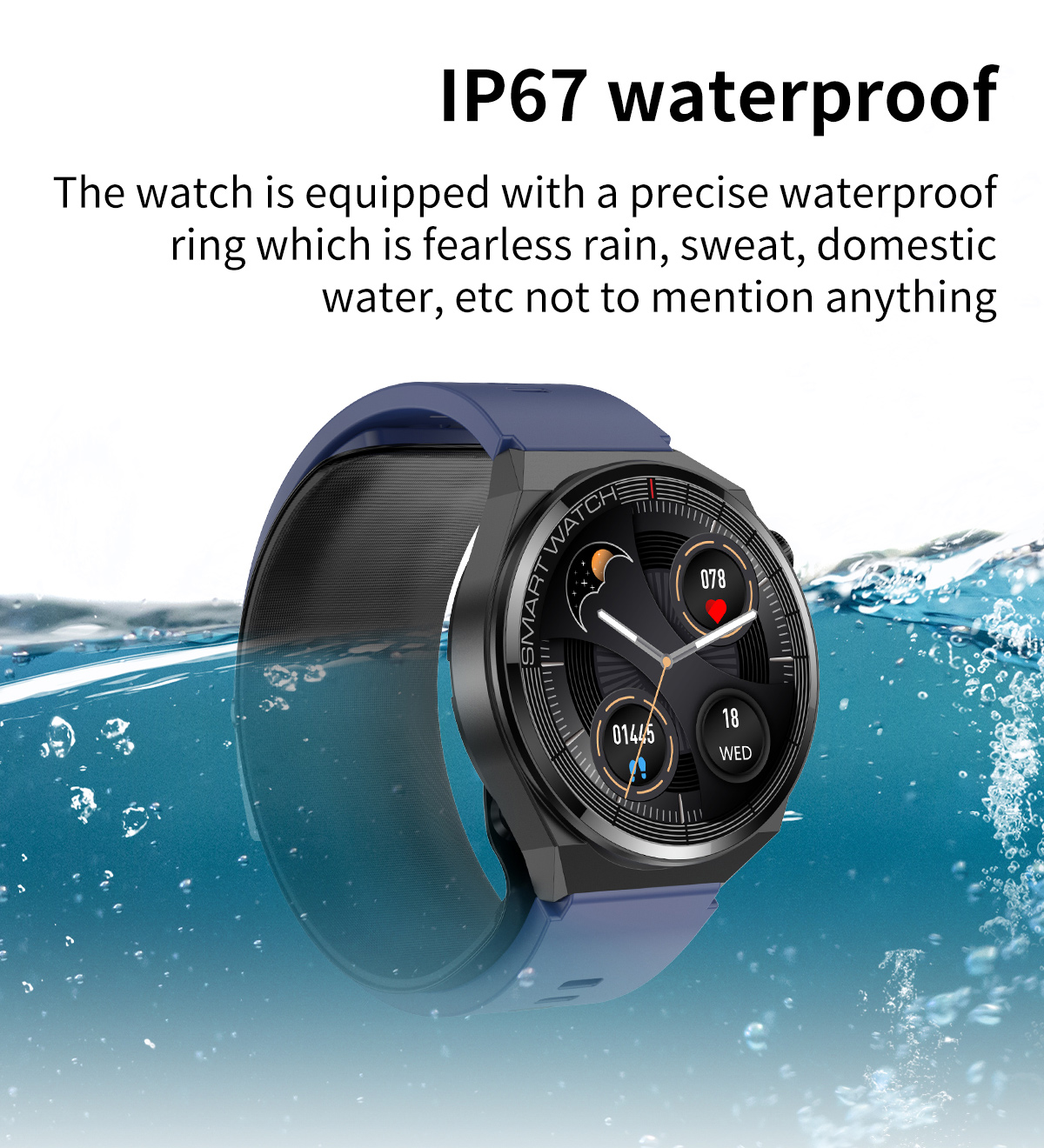 702 Smart Watch H42 product color matching red blue black strap options multiple display interfaces personalized style comprehensive wellness tracking various color choices