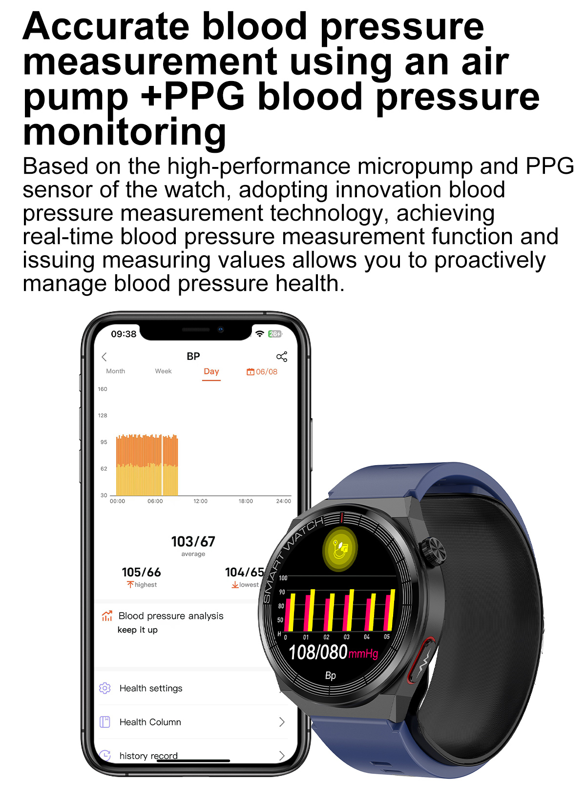 702 Smart Watch H42 correct guidance wellness measurement measurement posture ai measurement assistance automatic recognition abnormal measurement smart guidance accurate data