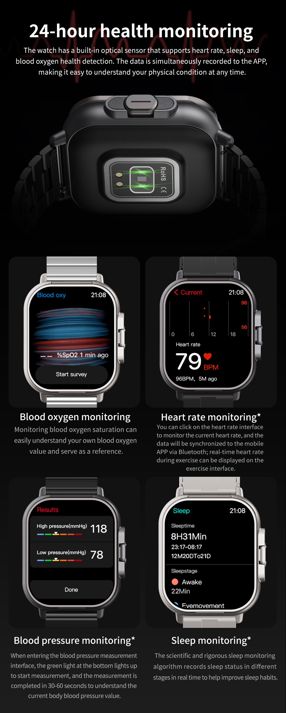 506 Smart Watch T01 multiple sports modes support various sports recognition detection fitness data tracking outdoor running hiking strength training badminton comprehensive workout monitoring