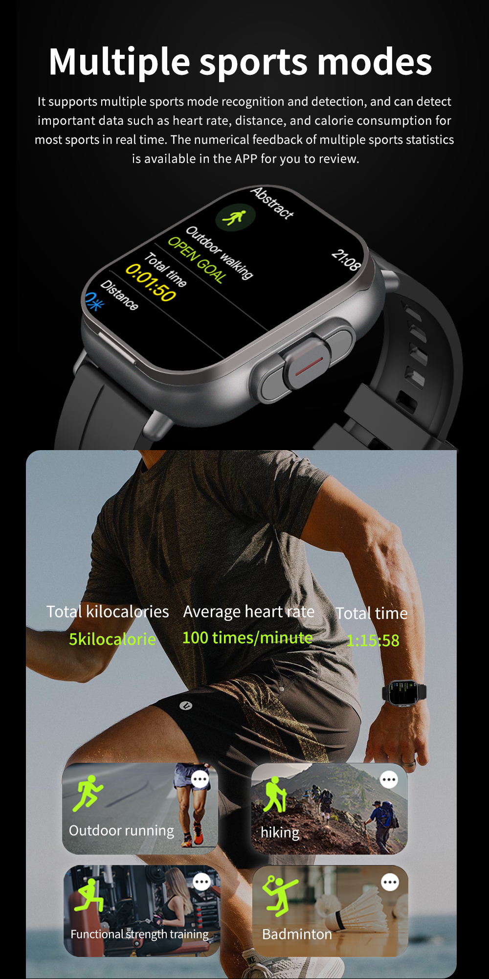 506 Smart Watch T01 comprehensive wellness monitoring built-in optical sensor wellness tracking sleep monitoring fitness awareness lifestyle reference health understanding