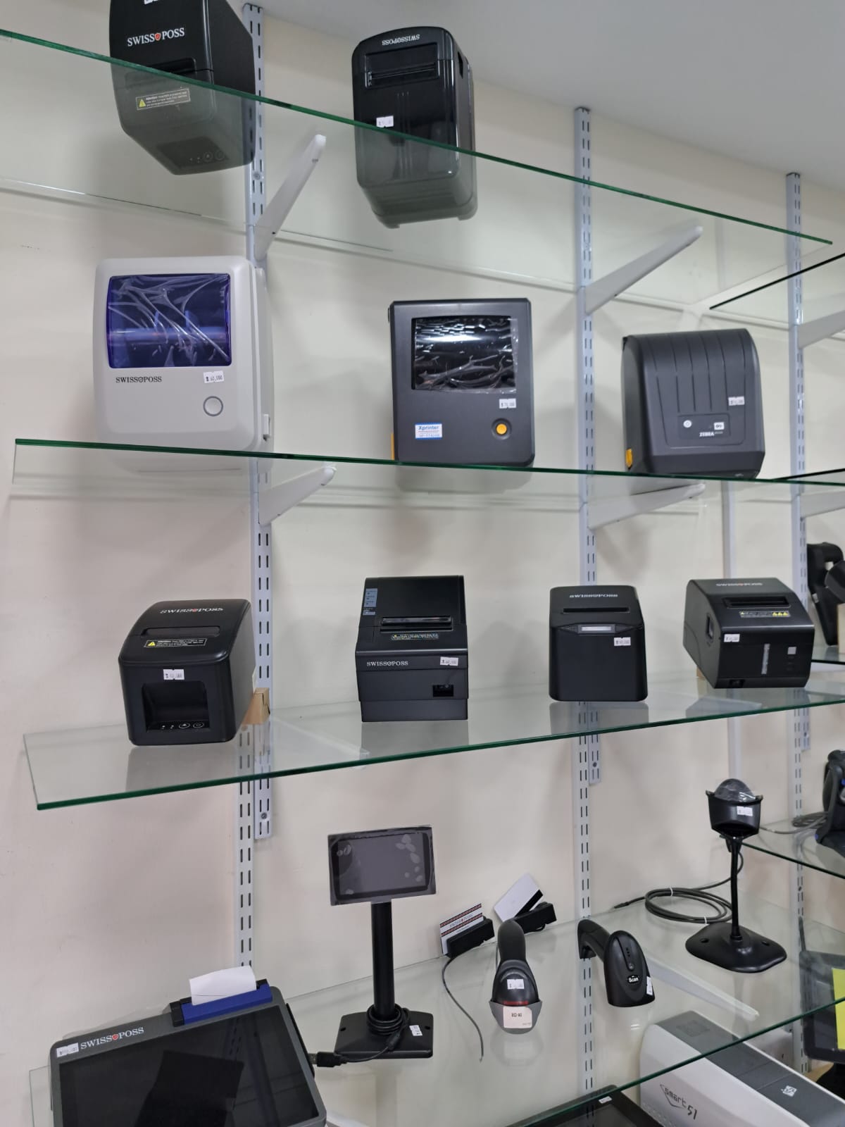 POS Printers and Equipment Display - SWISSPOSS, EPSON Products
